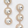 Multi Rhinestone Dangle Earring