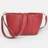 Faux Leather Pleated Bag