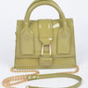 Enamel Top Handle Bag