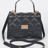 Quilted Top Handle Crossbody Bag