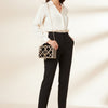 Rhinestone Metal Frame Clutch