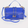 Studded Colorful Transparent Clutch
