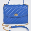 Quilted Top Handle Flap Bag