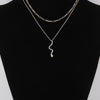 Jeweled Snake Pendant Necklace