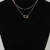 Polished G Pendant Chain Necklace
