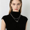 Polished G Pendant Chain Necklace