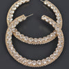 60mm Rhinestone Hoop Earring