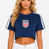 Short Sleeve Cotton Usa Print Shirt