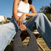 Crochet Woven Hobo Bag