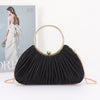Pleated Polyester Party Clutch