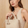 Braided Vegan Leather Tote Bag
