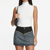 The Raw Edge Denim Mini Skirt