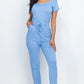 Two-way Shoulder Drawstring Jumpsuit