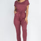 Two-way Shoulder Drawstring Jumpsuit