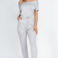 Two-way Shoulder Drawstring Jumpsuit