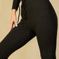 Tie-Front Ribbed Lounge Leggings