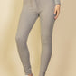 Tie-Front Ribbed Lounge Leggings