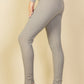 Tie-Front Ribbed Lounge Leggings