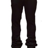 Men's Solid Stacked Flared Sweat Pants