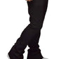 Men's Solid Stacked Flared Sweat Pants