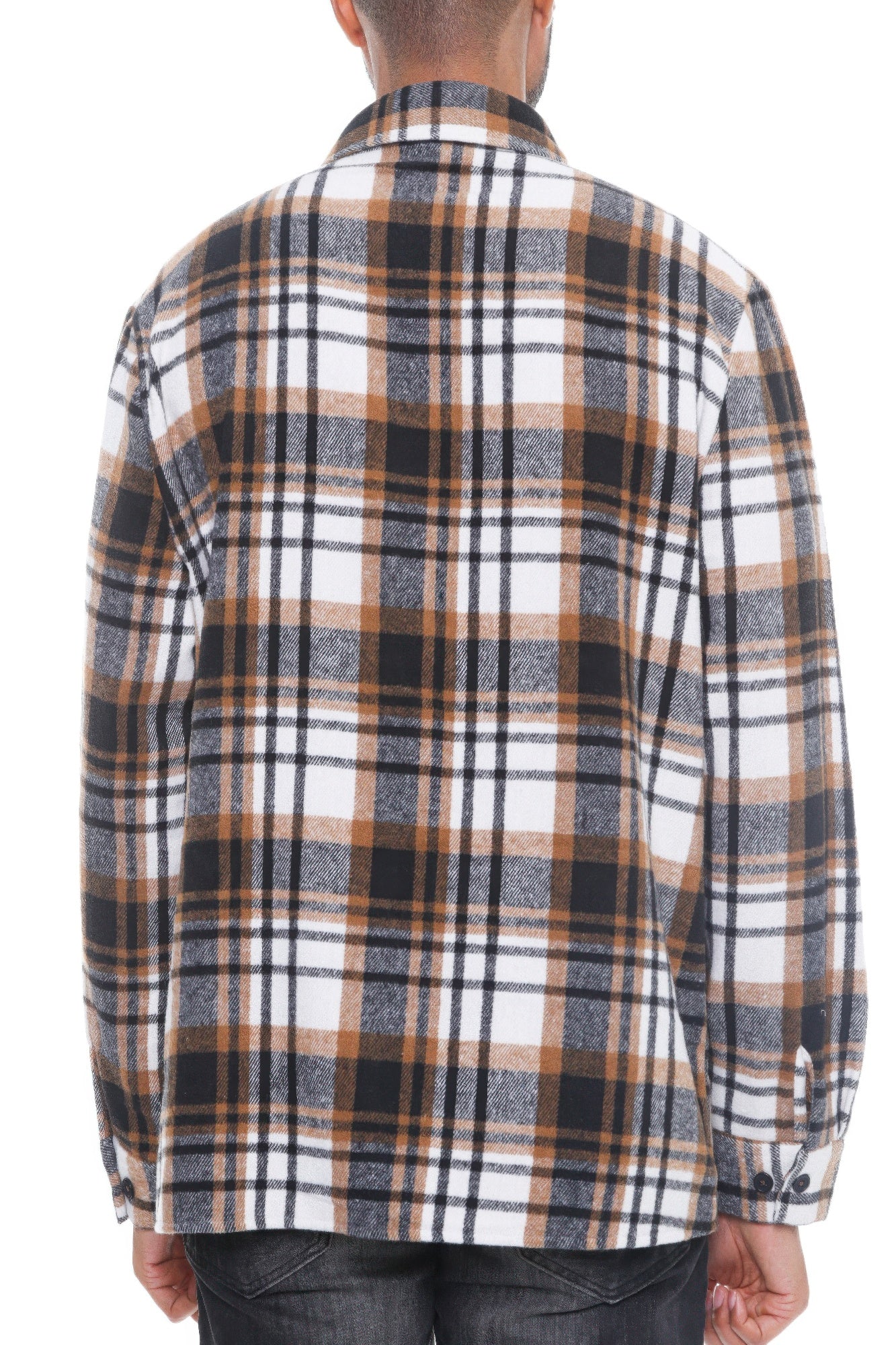 Mens Checkered Soft Flannel Shacket