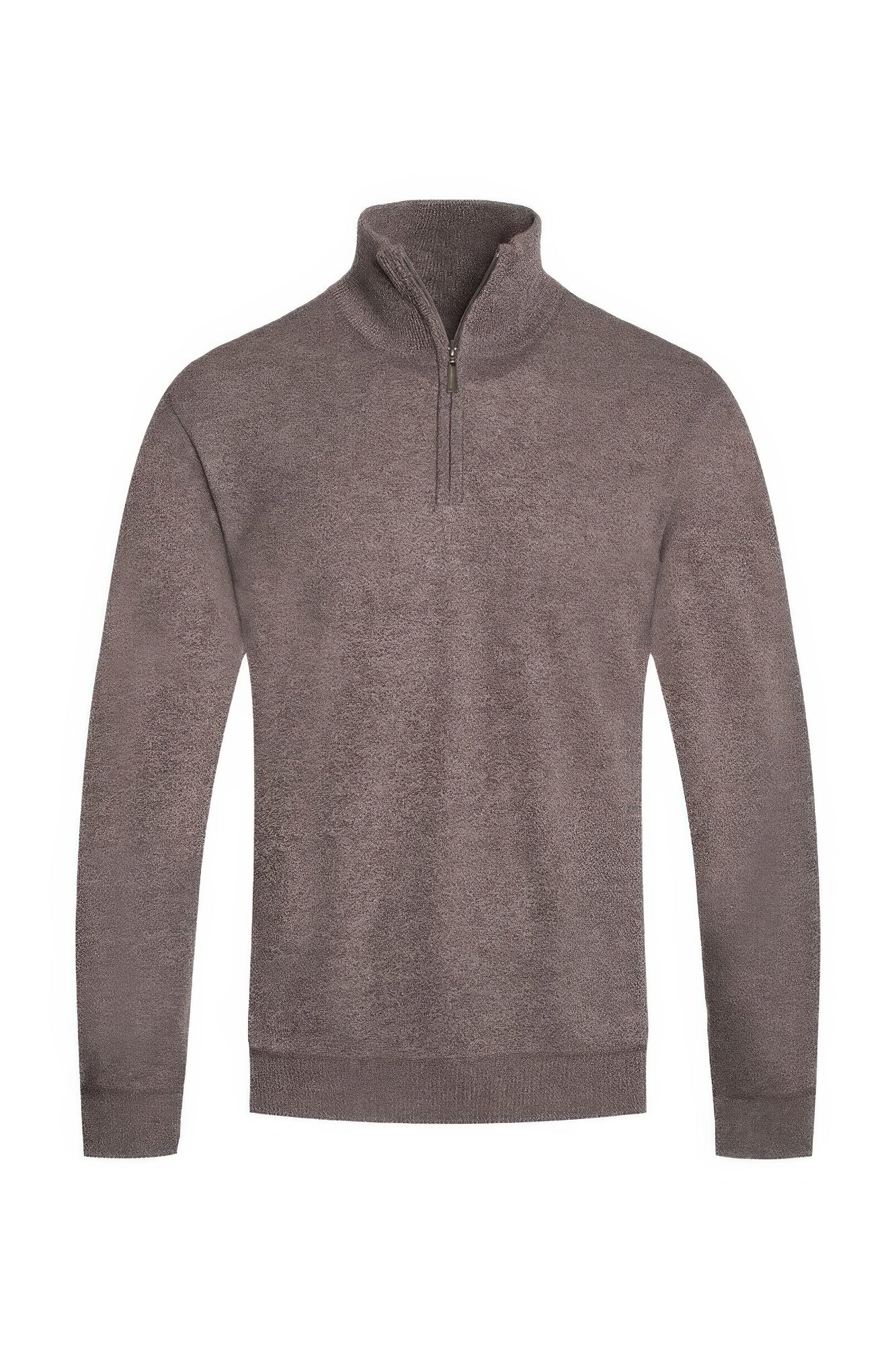 Mens Knit Quarter Zip Sweater