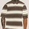 Old School Striped Pique Polo Shirt