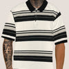 Old School Striped Pique Polo Shirt