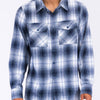 Regular Fit Checker Plaid Flannel Long Sleeve