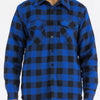 Mens Quilted Padded Flannel