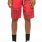 Mens Paisley Bandana Print Shorts