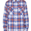 Regular Fit Checker Plaid Flannel Long Sleeve