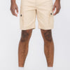 Mens Belted Cargo Shorts With Pockets