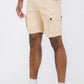 Mens Belted Cargo Shorts With Pockets