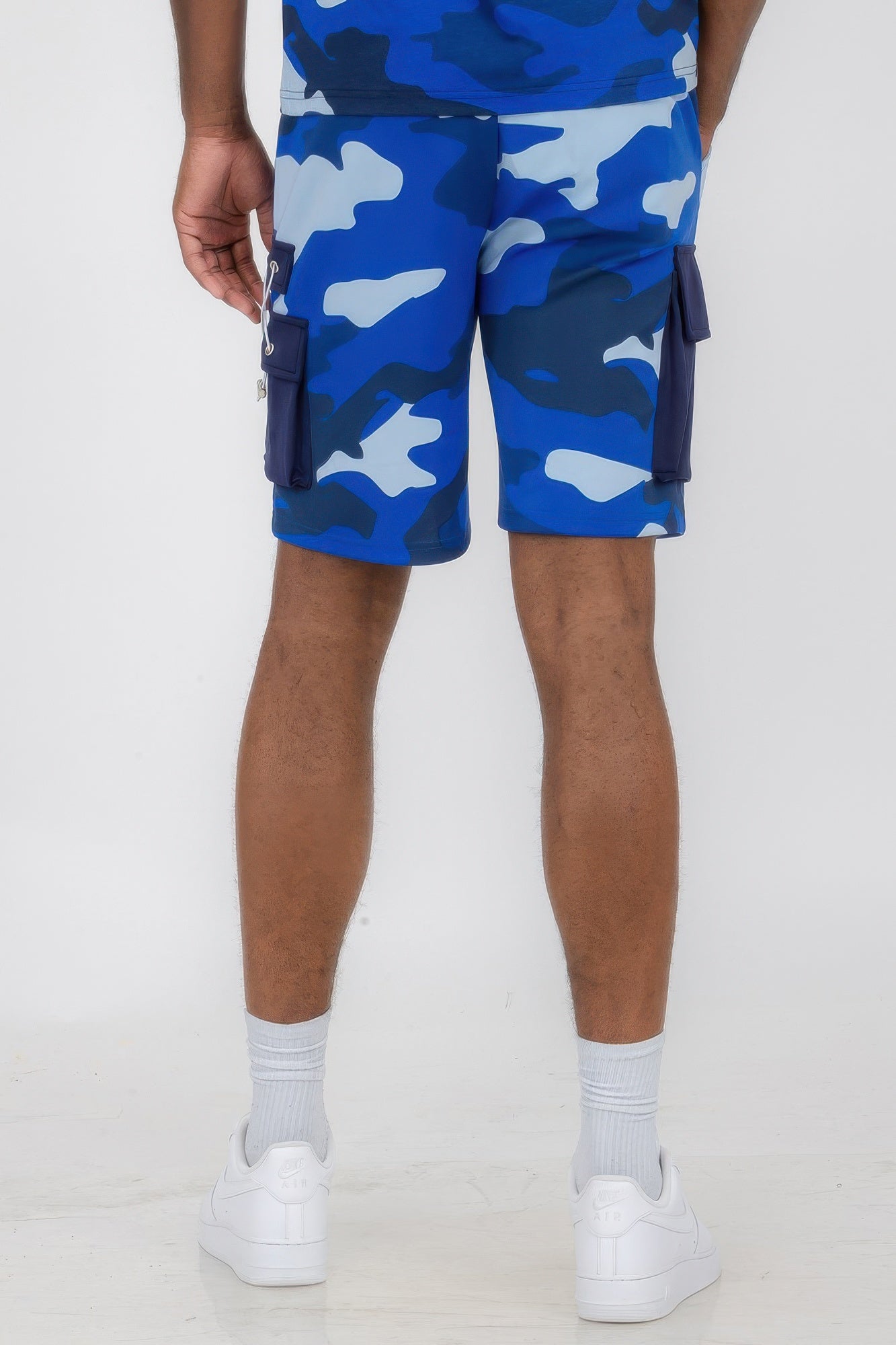 Mens Full Camo Sweat Shorts