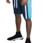 Mens Color Block Stripe Sweat Shorts