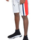 Mens Color Block Stripe Sweat Shorts