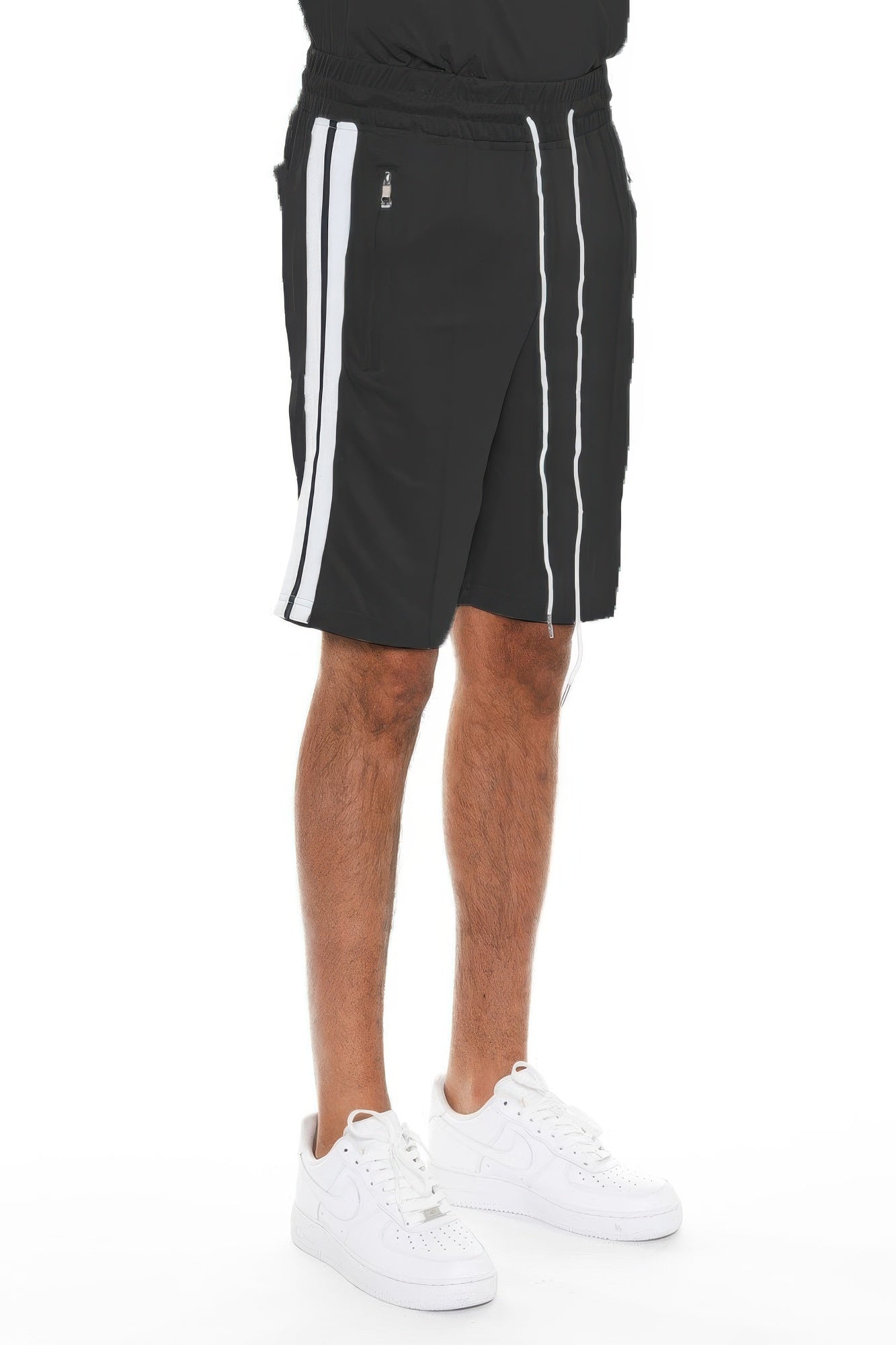 Short Sleeve Striped Tape Shorts