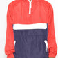 Color Block Anorak Jacket Pullover Windbreaker