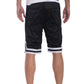 Striped Band Solid Basketball Shorts