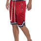 Striped Band Solid Basketball Shorts