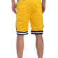 Striped Band Solid Basketball Shorts