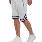 Striped Band Solid Basketball Shorts