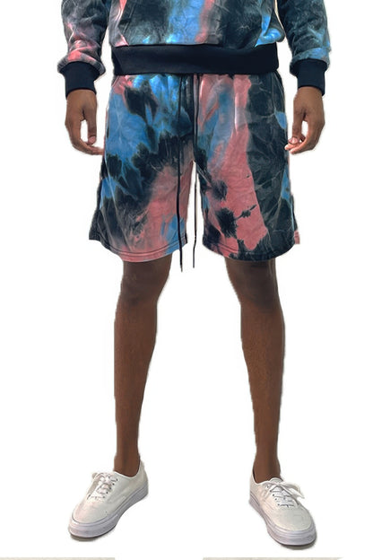 Mens Tye Dye Sweat Shorts