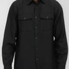 Mens Solid Flannel Shirt