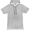 Mens Short Sleeve Hooded Shirt