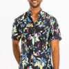 Hawaiian Print Button Down Shirt