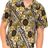 Mens Print Button Down Shirt