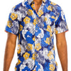 Hawaiian Print Button Down Shirt