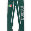 Mexico Print Color Block Track Pants